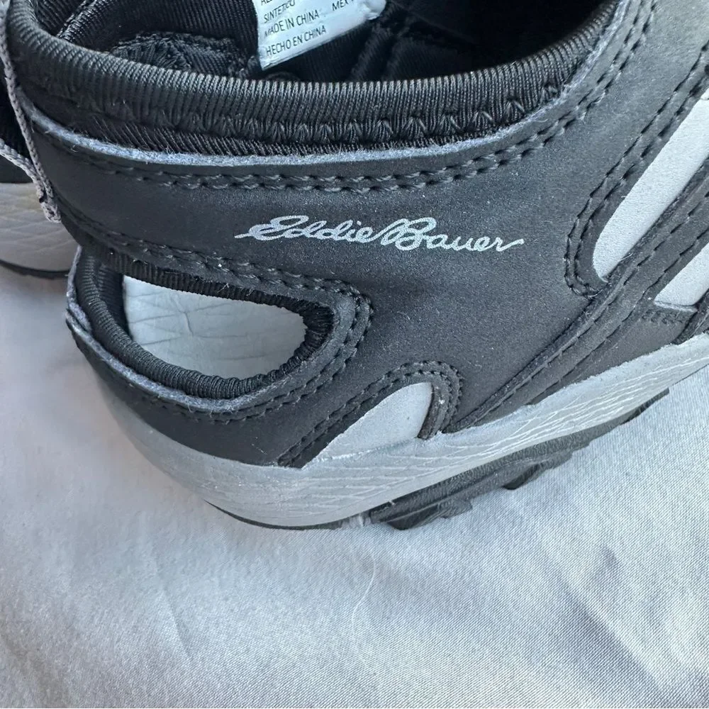 Men's Eddie Bauer Eastport Sandals, BLK 9 M, Bungee Lace Breathable Water Shoes